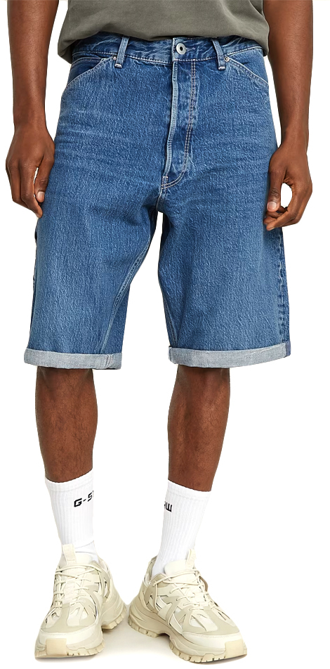 G-STAR RAW BAM LOGGER DENIM LOOSE FIT BERMUDA MEN G-STAR RAW ΜΠΛΕ (D26129-D436-H145)