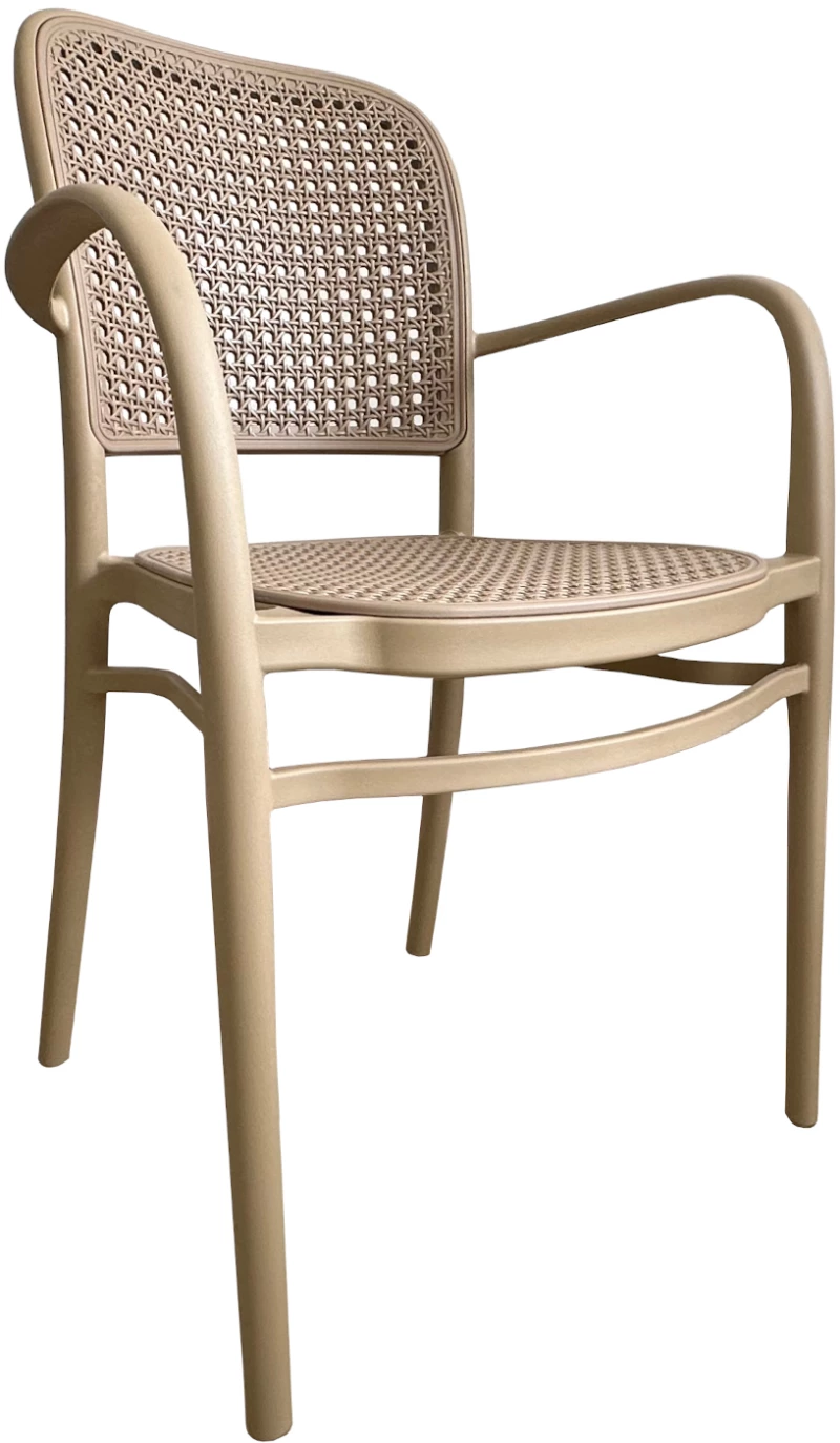 Πολυθρόνα Κήπου ArteLibre CANARY Cappuccino PP 55x52x86cm