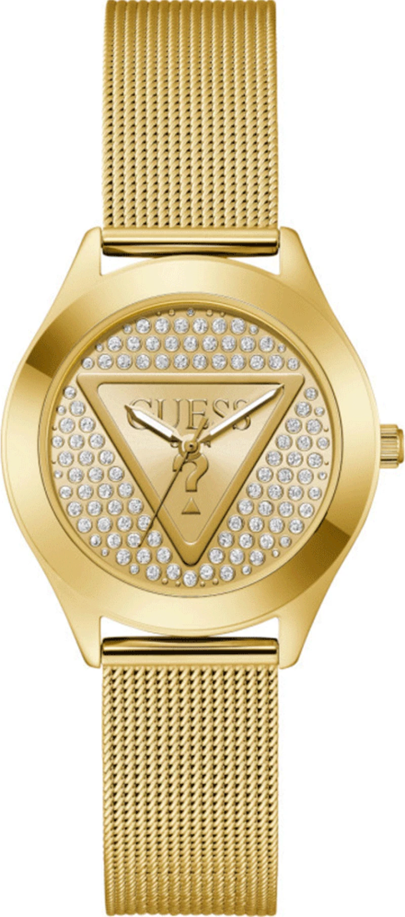 GUESS Plaque Gold Stainless Steel Bracelet GW0835L2
