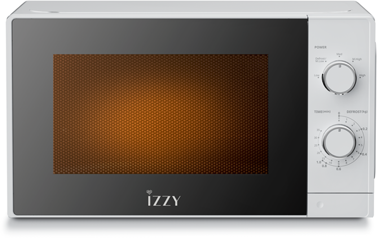 Izzy IZ-8011 Φούρνος Μικροκυμάτων 20Lt Chrome Λευκός
