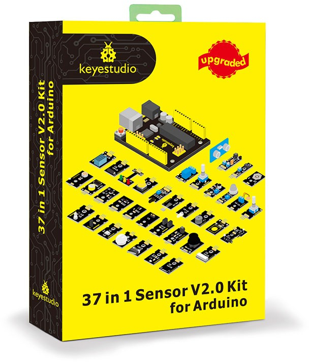Keyestudio New Sensor Starter V2.0 Kit with UNO R3 Board  37 in 1 Box for Arduino