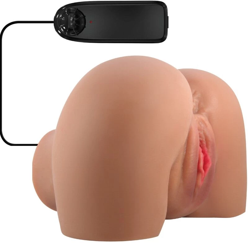 CRAZY BULL - MILA VIBRATOR BUTT WITH REALISTIC VAGINA AND ANUS FLESH CONTROL REMOTO