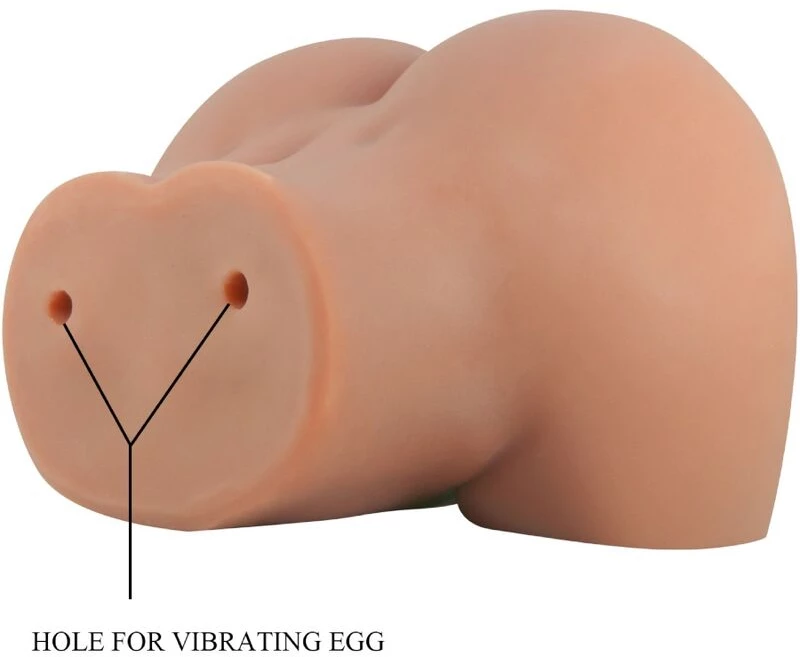 CRAZY BULL - MILA VIBRATOR BUTT WITH REALISTIC VAGINA AND ANUS FLESH CONTROL REMOTO