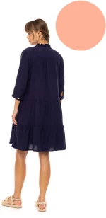 Γυναικείο Beachdress Pink Label -  Φόρεμα Σεμιζιέ - Salmon - Regular Fit - Viscose