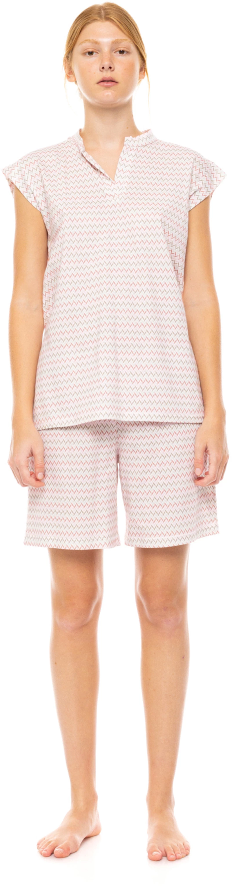 Γυναικεία Πυτζάμα Σορτς Pink Label -  SHORTS SUNSET GEO - Cotton