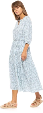 Γυναικείο beachwear  Pink Label - LONG VISTA BLUE & CREAM - Viscose