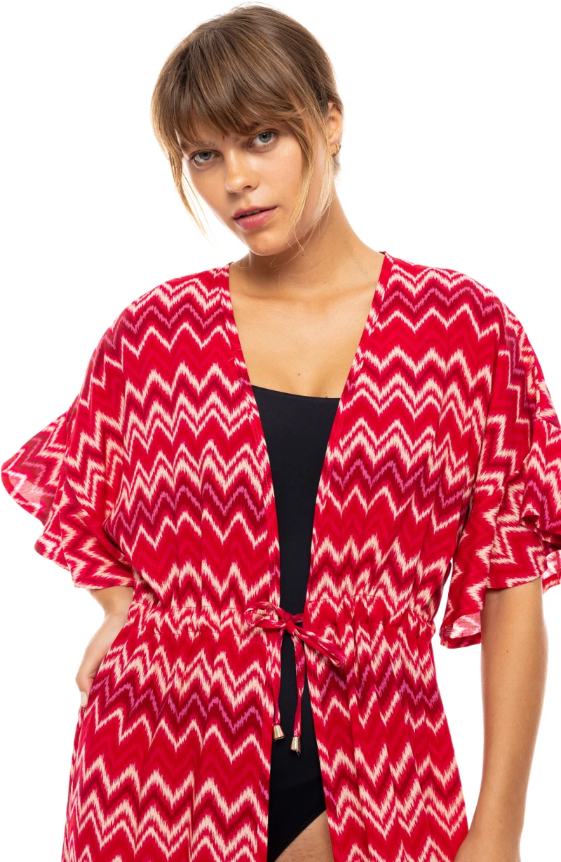 Γυναικείο Beachdress Pink Label - RASBERRY RAINBOW - Viscose - Maxi