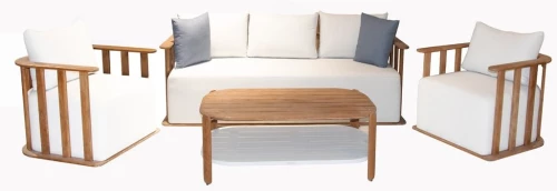 Pallisad 3 Σαλόνι κήπου ξύλο Teak set 4 τεμ CP