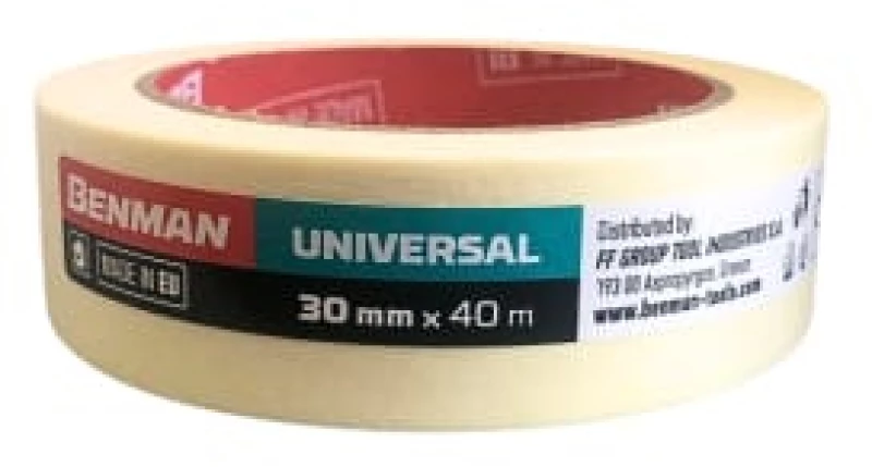 Χαρτοταινία Universal Benman 30mm X 40m Πολλαπλών Χρήσεων 35226