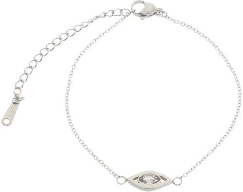 Βραχιόλι AQE-9808-5 - Ασημί