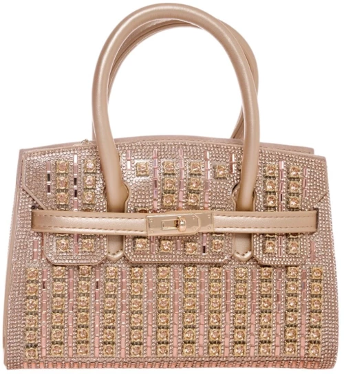Τσάντα φάκελος clutch MD2402 - Σαμπανιζέ