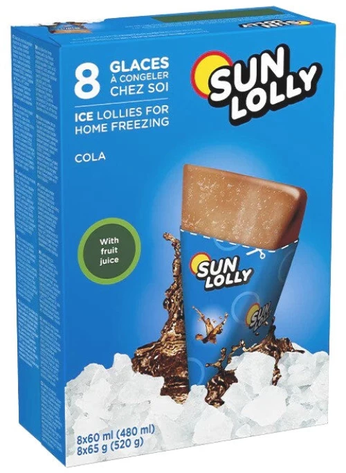Γρανίτες Cola Sun Lolly Ice Lollies Cola 8x65g
