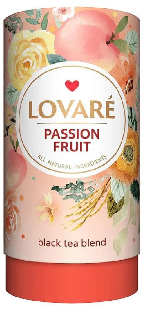 Μαύρο Τσάι με Φρούτα του Πάθους Lovare Passion Fruit Black Tea Blend 80g