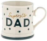 Πορσελάνινη Κούπα Λευκό με Πράσινο Superstar Dad 620ml