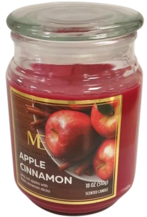 Κερί σε βάζο  APPLE CINAMON  9x14cm