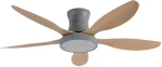 it-Lighting Denali 24W 3CCT LED Fan Light in Grey and wooden Color (102000730)