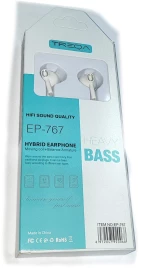 Ενδώτια Ακουστικά Treqa EP-767 Heavy Bass [30502173] λευκο