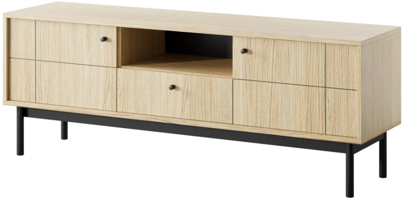 Έπιπλο τηλεόρασης Japandi Φυσικό Dab linea 153x56x39cm