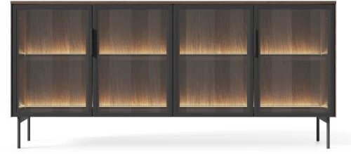 Μπουφές Lumi Καρυδιά 181x82x39cm