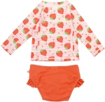 Zoocchini Σετ UV Μαγιώ και Μπλούζα Strawberry - 12-24m ZOO16404-12-24M Κορίτσι