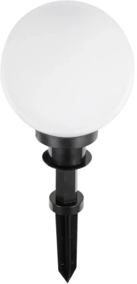 GLOBOSTAR® AGROS 61593 Φωτιστικό Κήπου / Καρφωτό με Ντουί 1 x E27 AC 220-240V Αδιάβροχο IP65 - Λευκό & Μάυρο - Μ20 x Π20 x Υ54cm