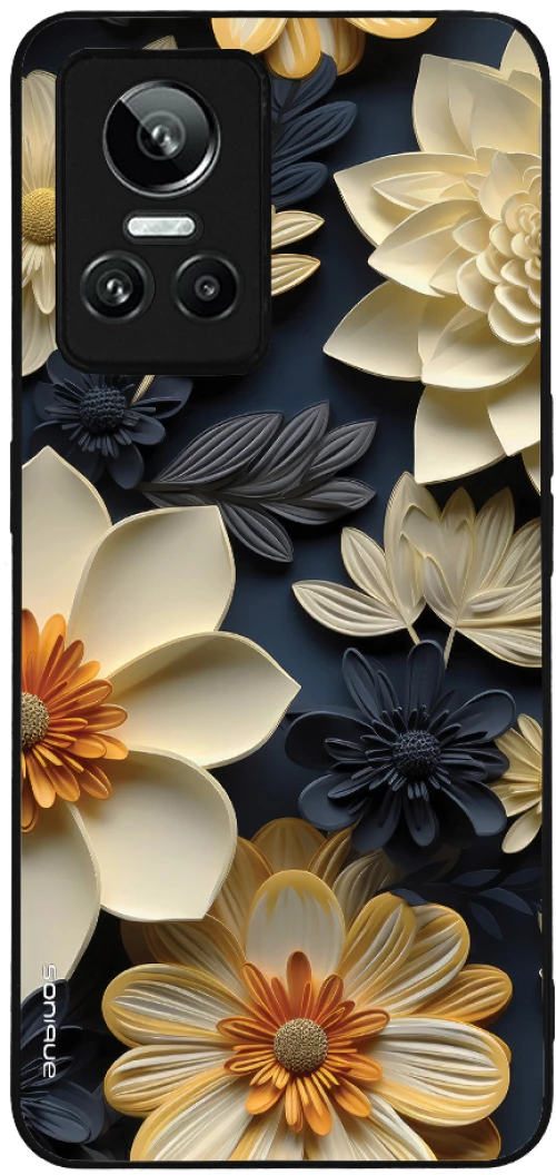 Θήκη Sonique 3D Flower Series για Realme GT Neo 3 5G Εκρού