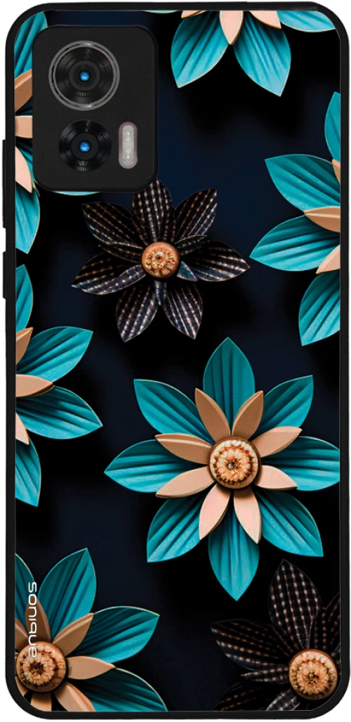 Θήκη Sonique 3D Flower Series για Motorola Edge 30 Neo 5G Γαλάζιο