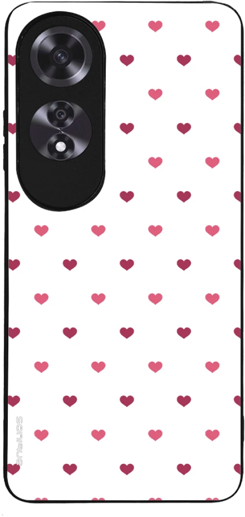 Θήκη Sonique Heart Series για Oppo A60 Λευκό 01