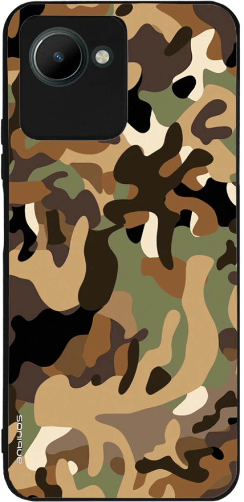 Θήκη Sonique Camouflage Army Series για Realme C30 Καφέ