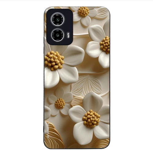 Θήκη Sonique 3D Flower Series για Motorola Moto G34 5G Λευκό