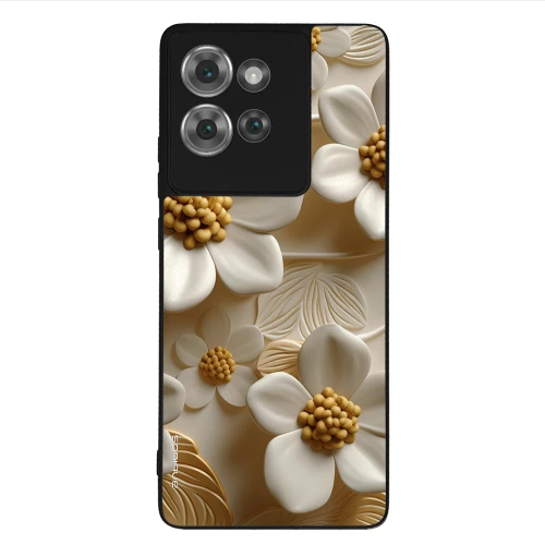 Θήκη Sonique 3D Flower Series για Motorola Edge 50 5G Λευκό