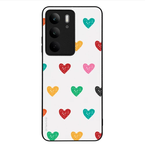 Θήκη Sonique Heart Series για Realme C75 4G Λευκό 02