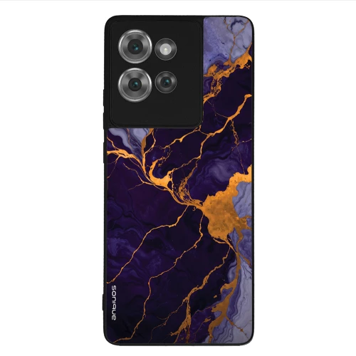 Θήκη Sonique Marble Series για Motorola Edge 50 5G Μωβ