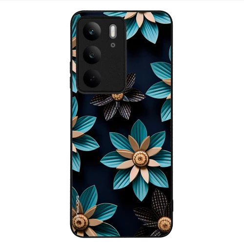 Θήκη Sonique 3D Flower Series για Realme C75 4G Γαλάζιο
