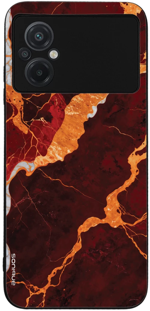 Θήκη Sonique Marble Series για Xiaomi Poco M5 Κόκκινο