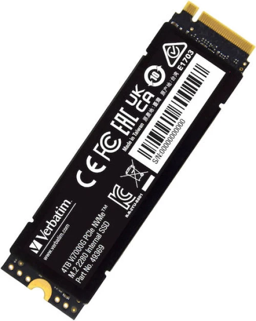 Verbatim Vi7000 SSD 4TB M.2 NVMe PCI Express 4.0 49369 (49369)