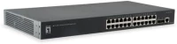LevelOne GTL-2661 Managed L2 Gigabit Ethernet (10/100/1000) Black Power over Ethernet (PoE) (GTL-2661)