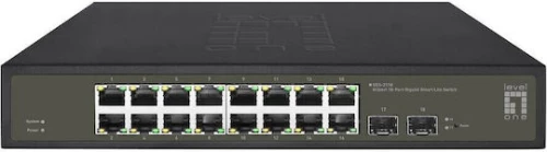 Level One GES-2118 Hilbert Managed L2 Switch με 16 Θύρες Gigabit (1Gbps) Ethernet και 2 SFP Θύρες