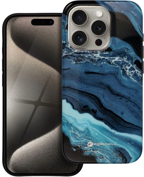 FORCELL F-PROTECT Mirage, Military Drop-Tested case compatible with MagSafe for IPHONE 15 PRO deep sea