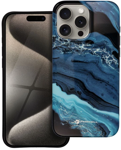 FORCELL F-PROTECT Mirage, Military Drop-Tested case compatible with MagSafe for IPHONE 15 PRO MAX deep sea