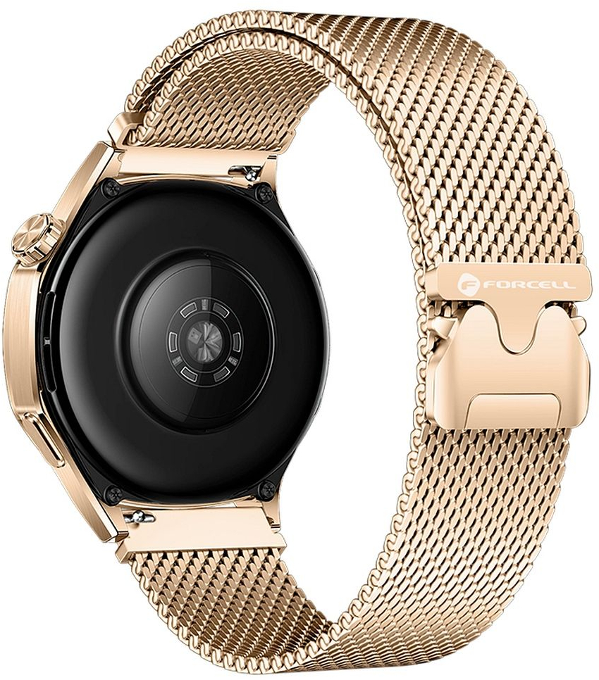 FORCELL F-DESIGN FS10 stailess steel strap for SAMSUNG Watch 20 mm gold