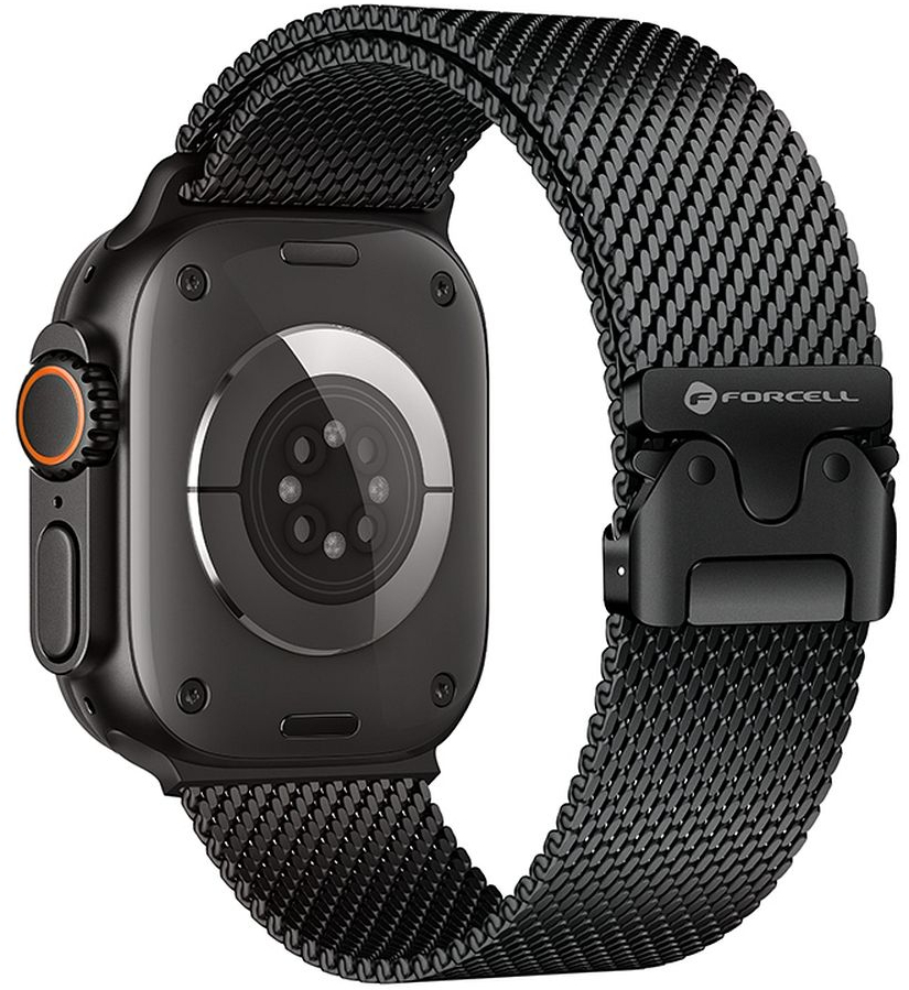FORCELL F-DESIGN FA11 stainless steel strap for APPLE Watch 38 / 40 / 41 mm black