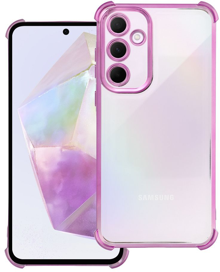 Case ANTISHOCK ELECTRO for SAMSUNG A35 pink