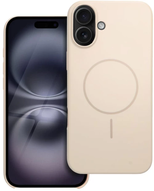 Glossy Mag Cover compatible with MagSafe for IPHONE 16 PLUS white