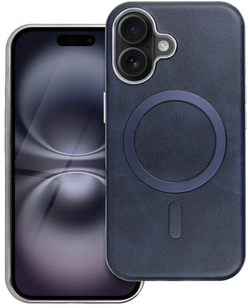 GENTLEMAN MAG COVER Case compatible with MagSafe for IPHONE 16e (SE 4 2025) navy blue