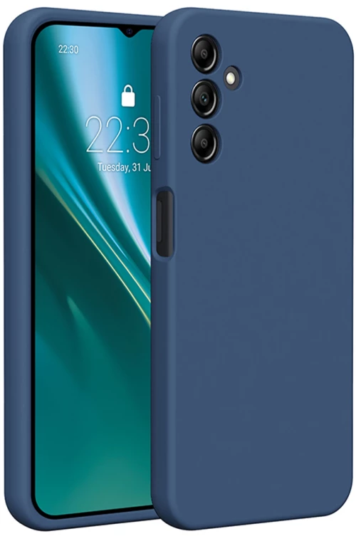 Etteri Silicone case for Samsung Galaxy A14 dark blue