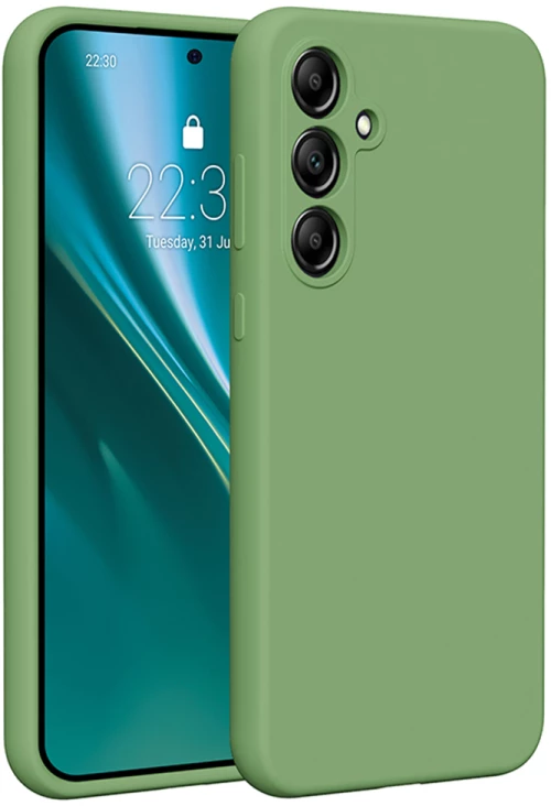 Etteri Silicone case for Samsung Galaxy A55 5G light green