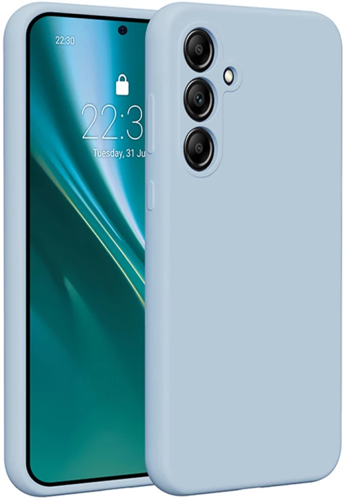 Etteri Silicone case for Samsung Galaxy A35 5G light blue