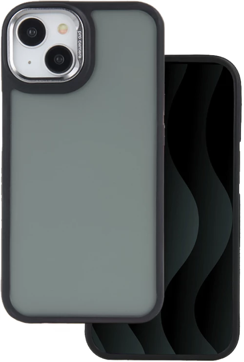 Crystal Black case for iPhone 16 6,1" grey