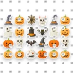 Βρώσιμα σχέδια Halloween v3 - 24τμχ